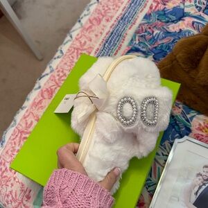 I Do slippers. New with tags, size L/XL which says sizes 9-11